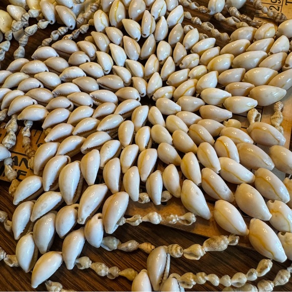 2X Vintage Seashell Trivet Doily Coastal handmade MCM MidCentury Lot - Picture 7 of 7